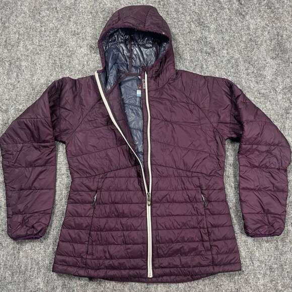 Columbia Titanium Jacket Womens L Purple 890TD Omni-Heat TurboDown Puffer Coat* - Picture 1 of 11